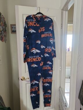 NFL Navy and Orange Team Apparel Sleepwear